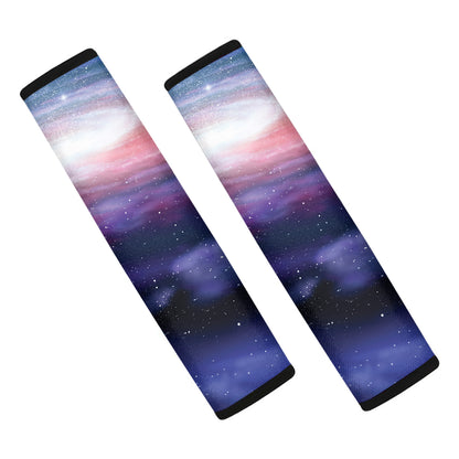 Spiral Milky Way Print Car Seat Belt Covers