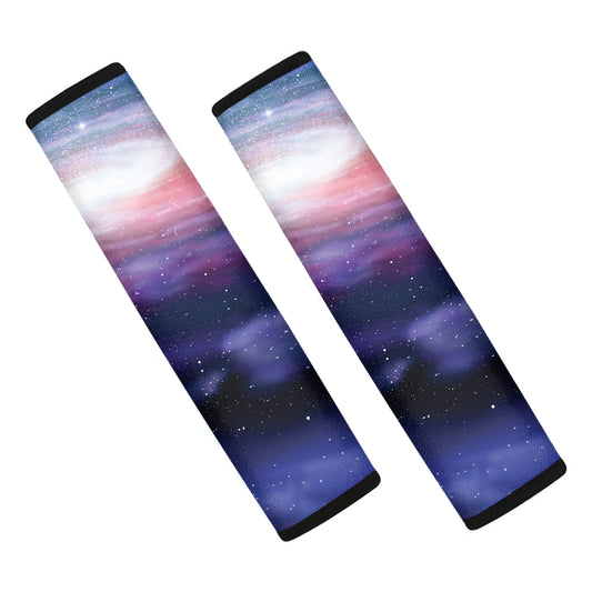 Spiral Milky Way Print Car Seat Belt Covers