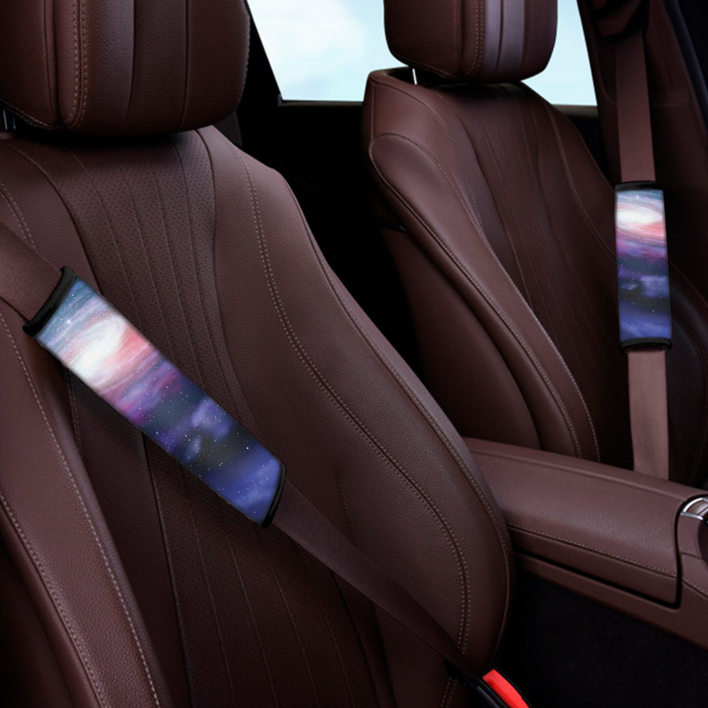 Spiral Milky Way Print Car Seat Belt Covers