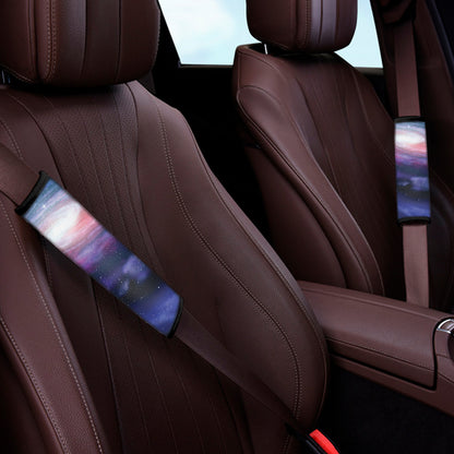 Spiral Milky Way Print Car Seat Belt Covers