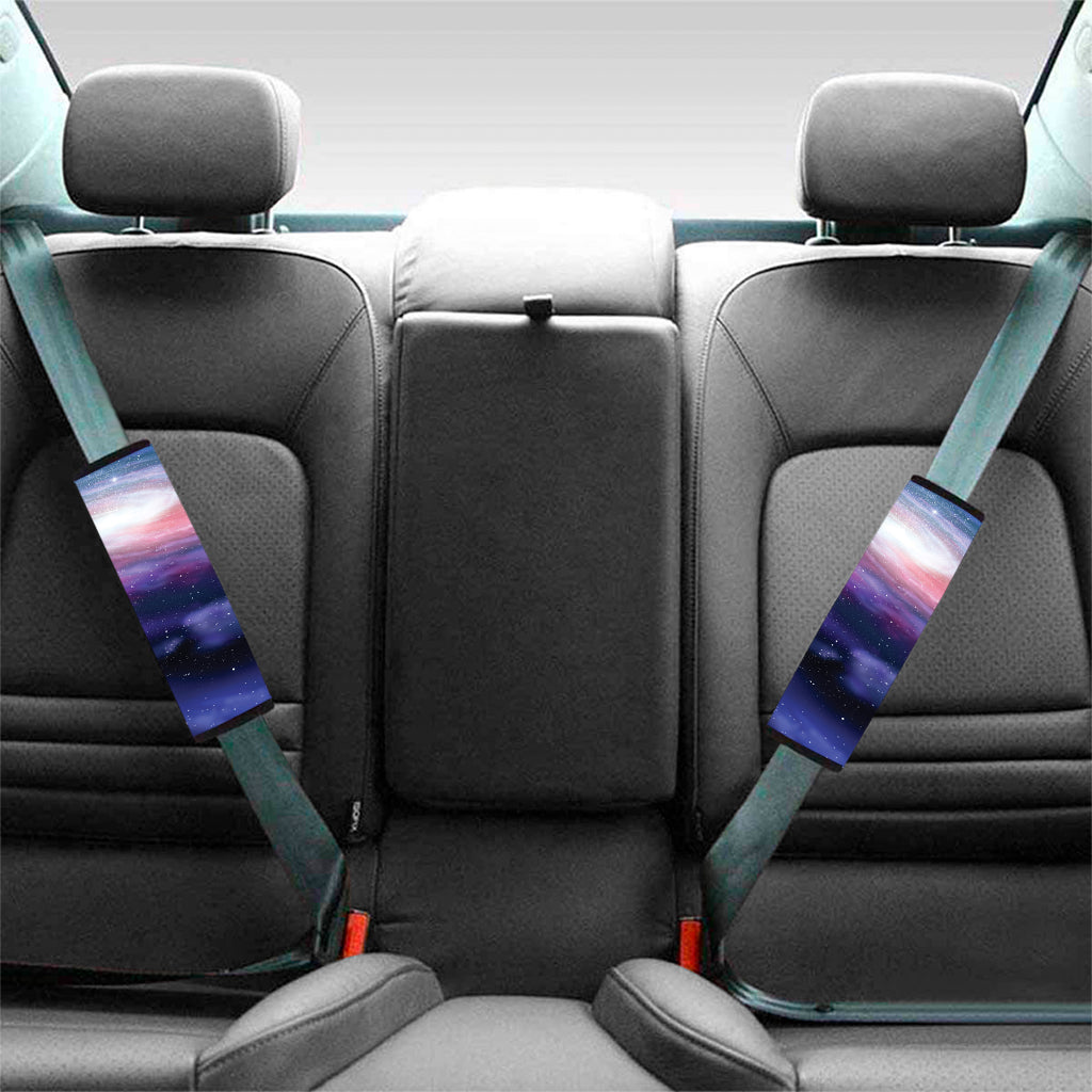 Spiral Milky Way Print Car Seat Belt Covers