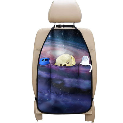Spiral Milky Way Print Car Seat Organizers