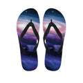 Spiral Milky Way Print Flip Flops
