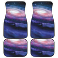 Spiral Milky Way Print Front and Back Car Floor Mats