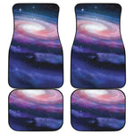 Spiral Milky Way Print Front and Back Car Floor Mats