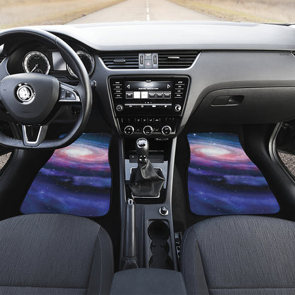Spiral Milky Way Print Front Car Floor Mats