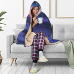 Spiral Milky Way Print Hooded Blanket