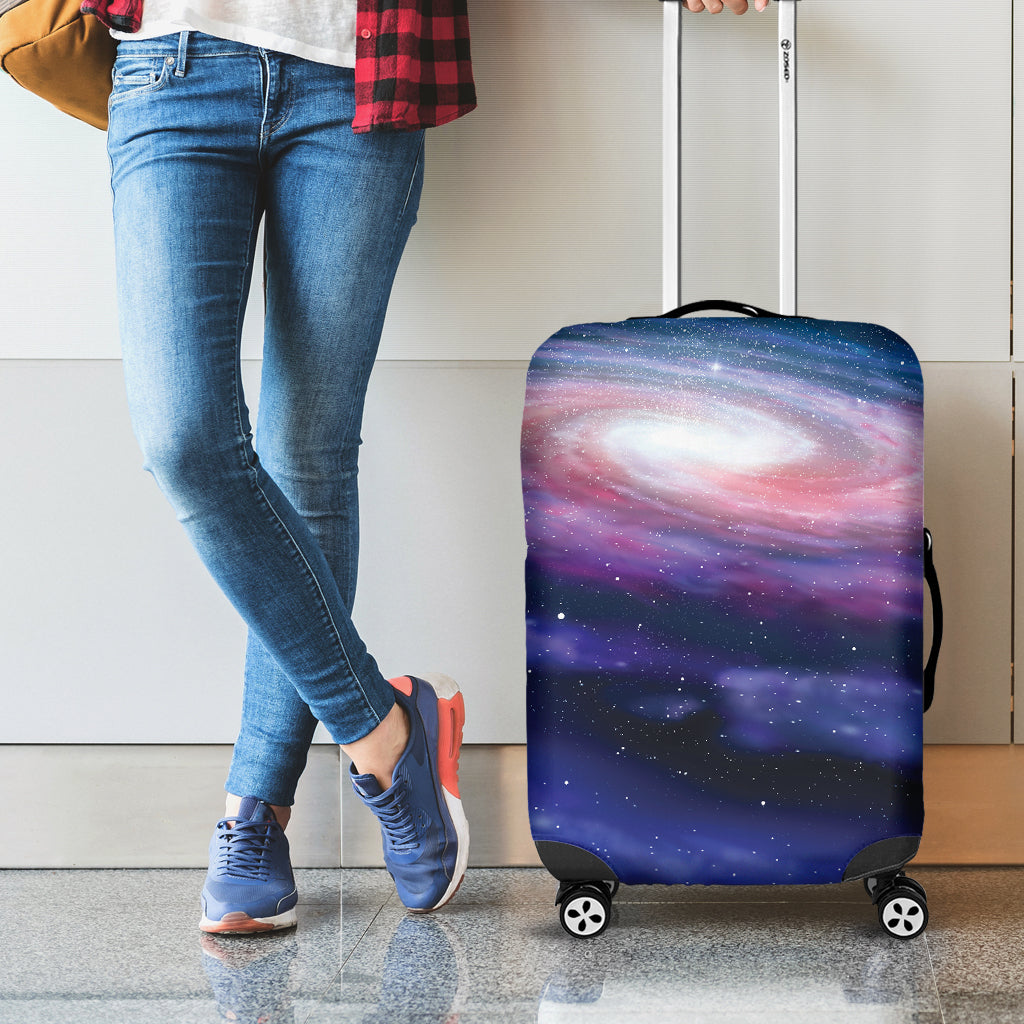 Spiral Milky Way Print Luggage Cover