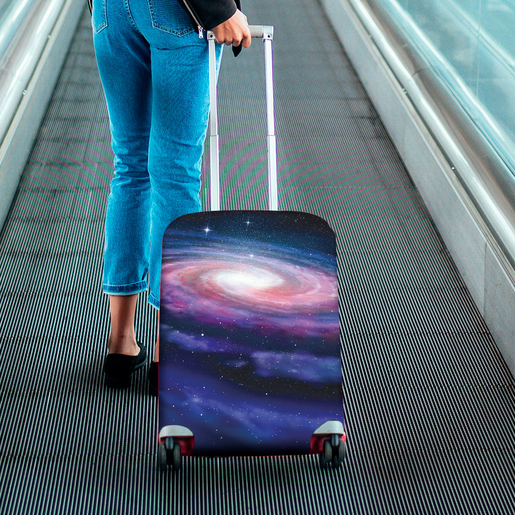 Spiral Milky Way Print Luggage Cover