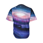 Spiral Milky Way Print Men's Baseball Jersey