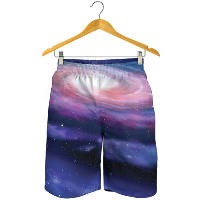 Spiral Milky Way Print Men's Shorts