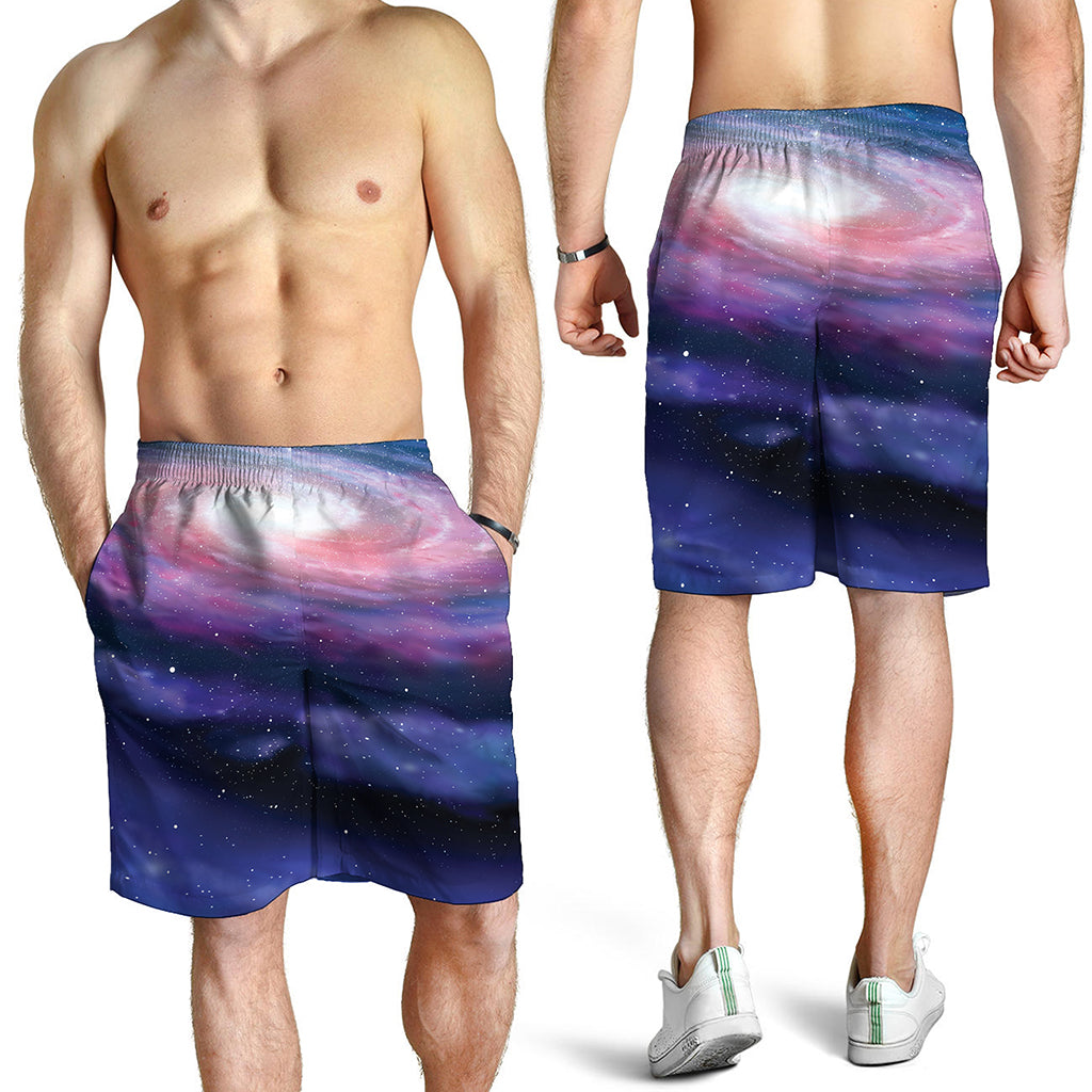 Spiral Milky Way Print Men's Shorts