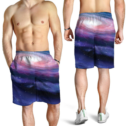 Spiral Milky Way Print Men's Shorts