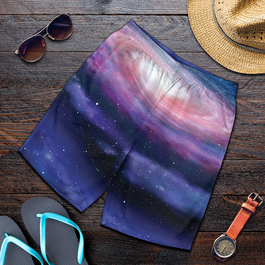 Spiral Milky Way Print Men's Shorts