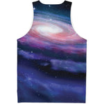 Spiral Milky Way Print Men's Tank Top