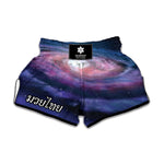 Spiral Milky Way Print Muay Thai Boxing Shorts