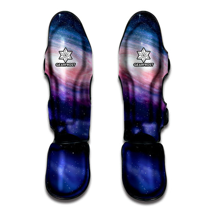 Spiral Milky Way Print Muay Thai Shin Guard