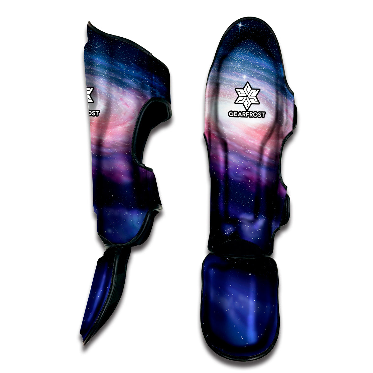 Spiral Milky Way Print Muay Thai Shin Guard