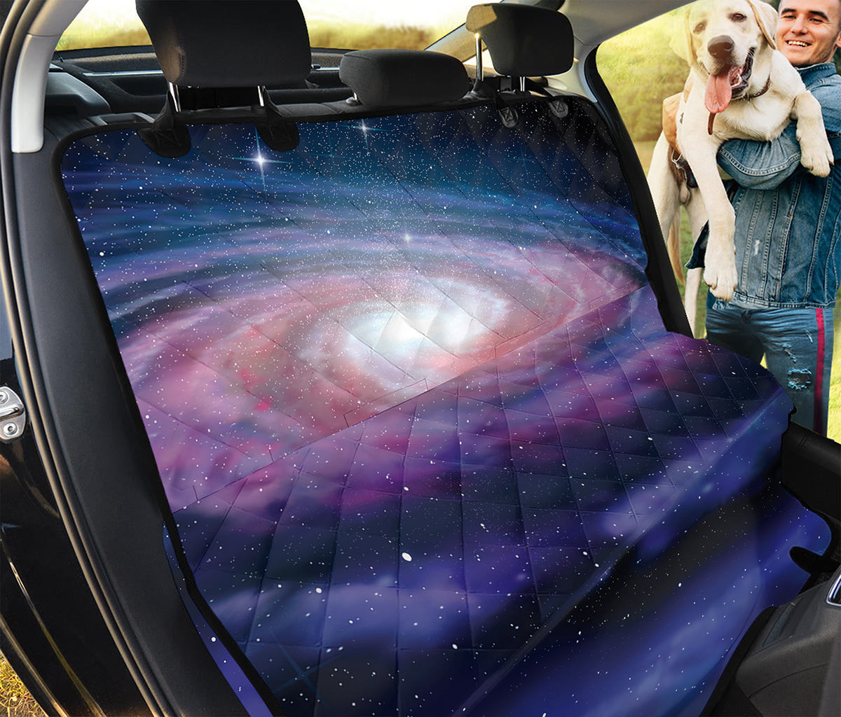 Spiral Milky Way Print Pet Car Back Seat Cover
