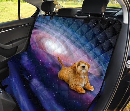 Spiral Milky Way Print Pet Car Back Seat Cover