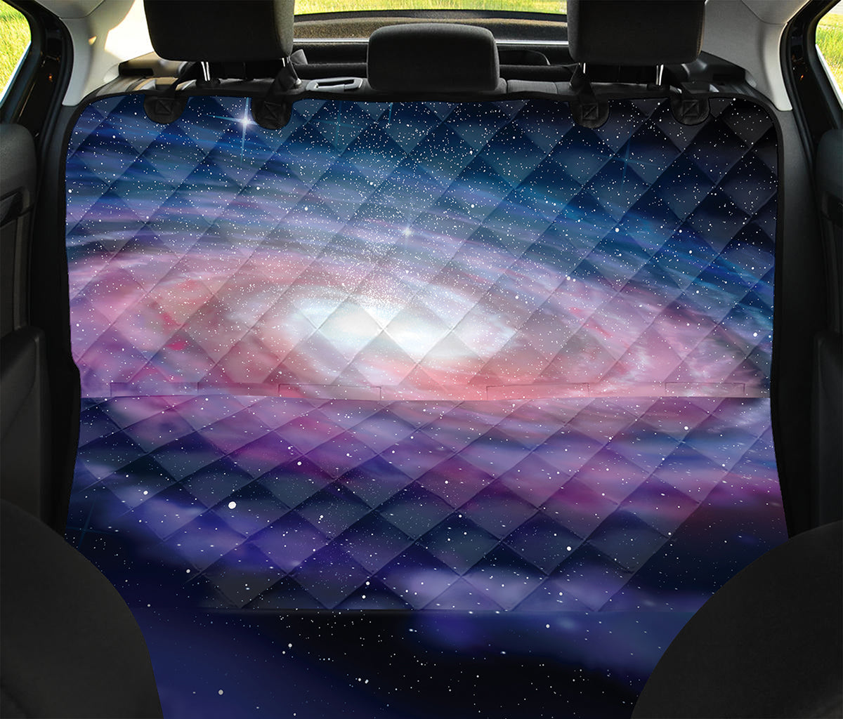Spiral Milky Way Print Pet Car Back Seat Cover