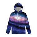 Spiral Milky Way Print Pullover Hoodie