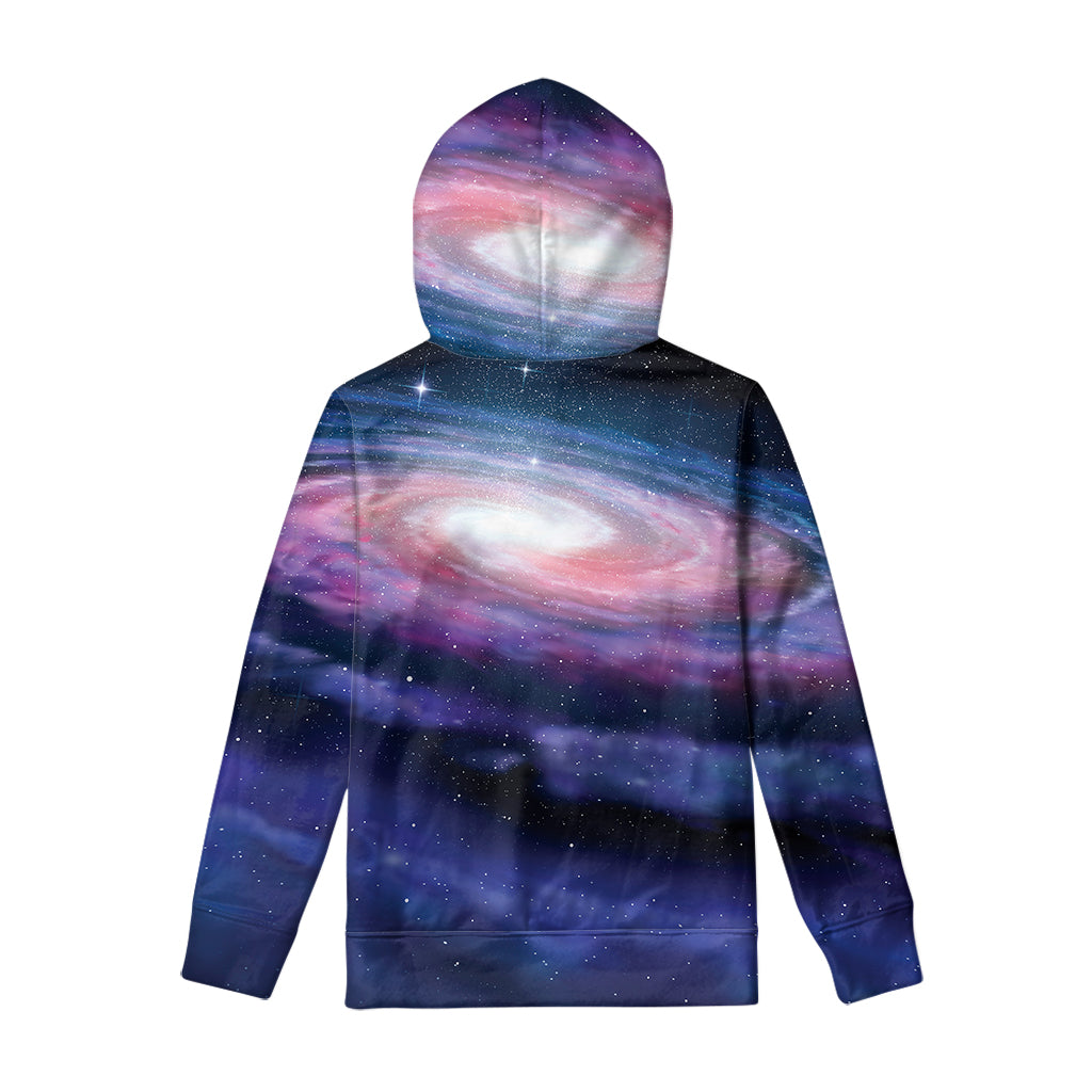 Spiral Milky Way Print Pullover Hoodie