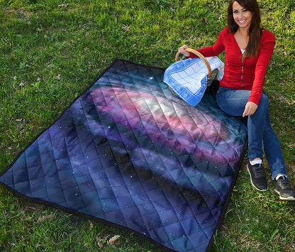 Spiral Milky Way Print Quilt