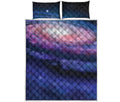 Spiral Milky Way Print Quilt Bed Set