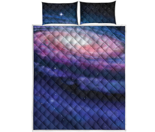Spiral Milky Way Print Quilt Bed Set