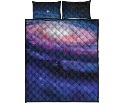 Spiral Milky Way Print Quilt Bed Set