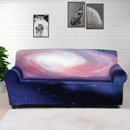 Spiral Milky Way Print Sofa Cover
