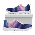 Spiral Milky Way Print White Running Shoes