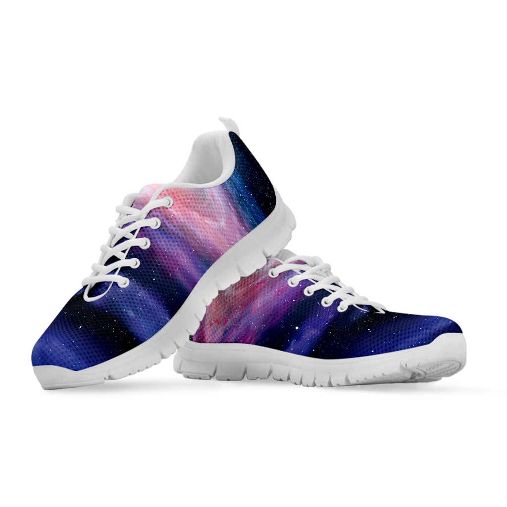 Spiral Milky Way Print White Sneakers