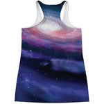 Spiral Milky Way Print Women's Racerback Tank Top
