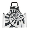 Spiral Piano Keyboard Print Apron