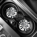 Spiral Piano Keyboard Print Car Coasters