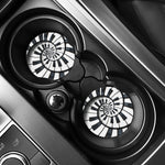 Spiral Piano Keyboard Print Car Coasters