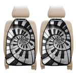 Spiral Piano Keyboard Print Car Seat Organizers