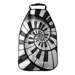 Spiral Piano Keyboard Print Car Seat Organizers