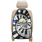 Spiral Piano Keyboard Print Car Seat Organizers