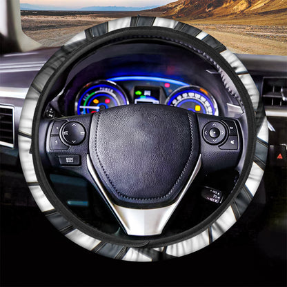 Spiral Piano Keyboard Print Car Steering Wheel Cover