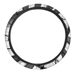 Spiral Piano Keyboard Print Car Steering Wheel Cover