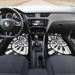 Spiral Piano Keyboard Print Front Car Floor Mats