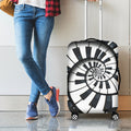 Spiral Piano Keyboard Print Luggage Cover