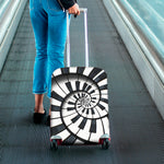 Spiral Piano Keyboard Print Luggage Cover