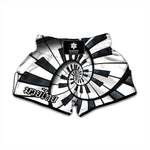 Spiral Piano Keyboard Print Muay Thai Boxing Shorts