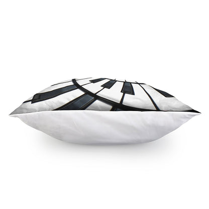 Spiral Piano Keyboard Print Pillow Cover