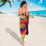 Spiral Tie Dye Print Beach Sarong Wrap