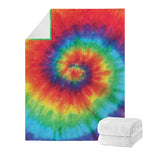 Spiral Tie Dye Print Blanket